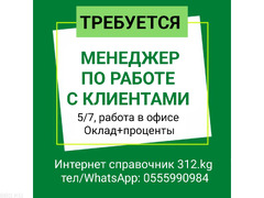 Требуется менеджер по работе с клиентами - 1/1