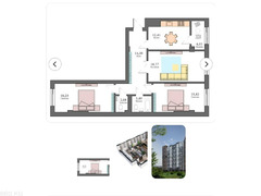 Продам 3 ком квартиру ПСО , район Анкара/Чока Валиханова - 2/8