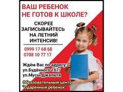 Ваш ребенок не готов к школе? Скорее записывайтесь на летний интенсив!