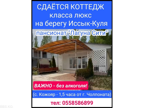 Сдаётся коттедж класса люкс на берегу Иссык-Куля (с. Кожояр - полтора часа от г. Чолпоната) — ВАЖНО