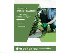 Требуется сторож, садовник на Иссык-Куле